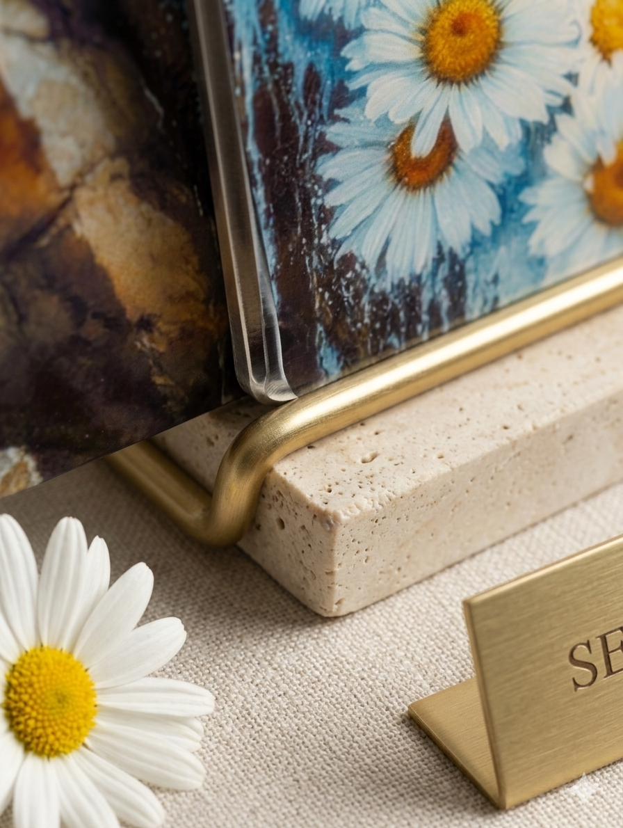 The Oceanic Daisy Premium Metal Art Print – Coastal Elegance Limited Edition
