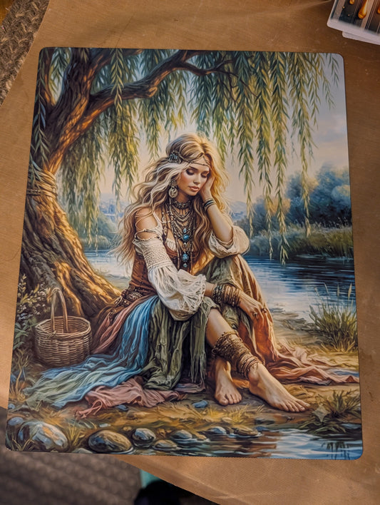 Willow Dreamer – 8x10 Premium Metal Art Print | Boho Wall Decor